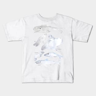 smiling sea animals Kids T-Shirt